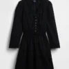 Minikleid mit Spitzenbesatz