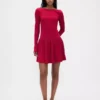 Minikleid mit tief sitzender Taille