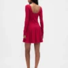 Minikleid mit tief sitzender Taille