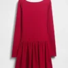 Minikleid mit tief sitzender Taille
