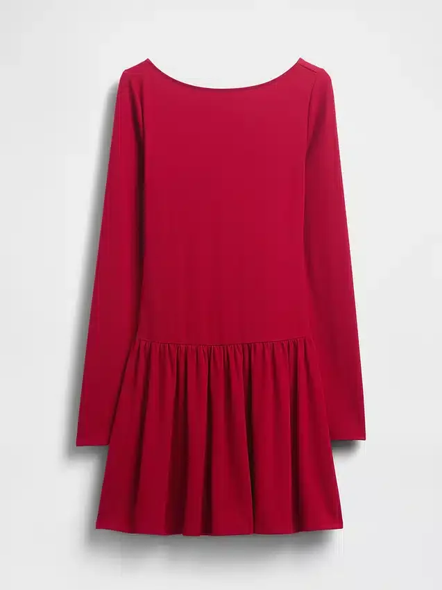 Minikleid mit tief sitzender Taille