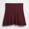 Minirock aus 100 % Baumwolle mit Pointelle-Muster