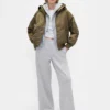 Mit Kunstfell gefütterte Utility-Jacke mit Kapuze