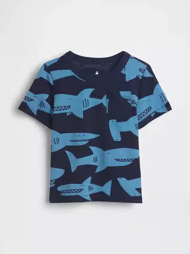 Mix-&-Match-T-Shirt mit Aufdruck und Tasche für Baby & Kleinkind