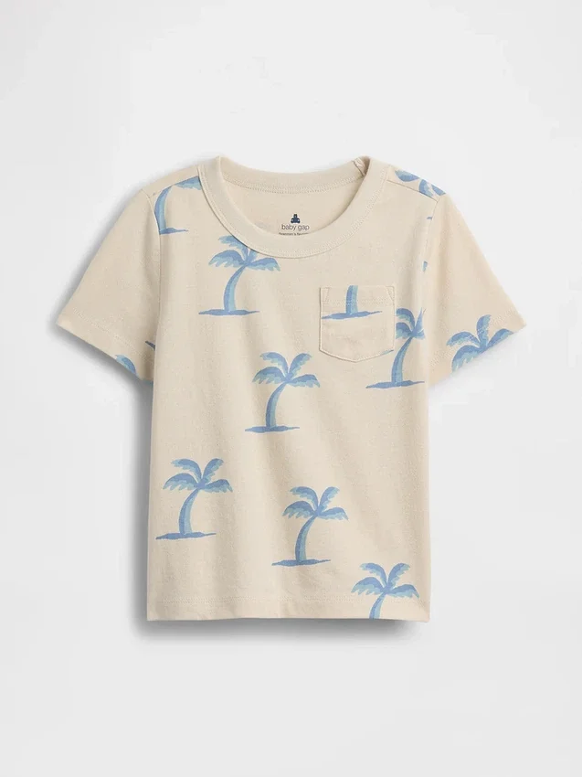 Mix-&-Match-T-Shirt mit Aufdruck und Tasche für Baby & Kleinkind