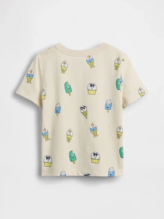 Mix-&-Match-T-Shirt mit Aufdruck und Tasche für Baby & Kleinkind