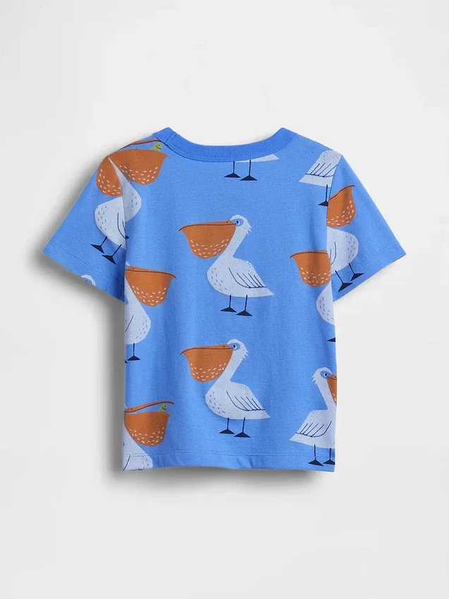 Mix-&-Match-T-Shirt mit Aufdruck und Tasche für Baby & Kleinkind