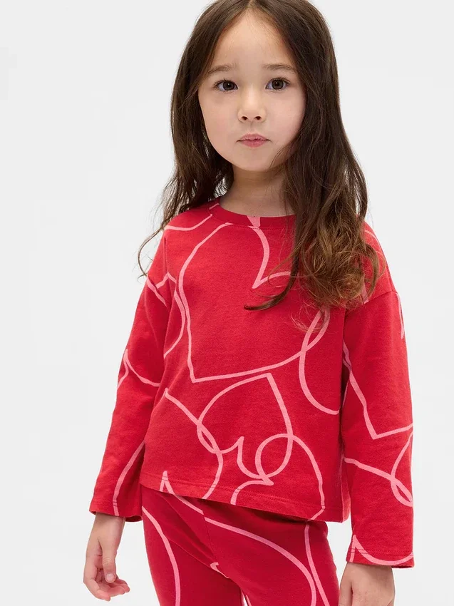 Mix & Match-T-Shirt mit überschnittenen Schultern für Baby & Kleinkind