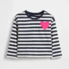 Mix & Match-T-Shirt mit Herztasche für Baby & Kleinkind