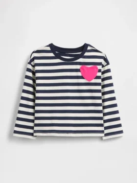 Mix & Match-T-Shirt mit Herztasche für Baby & Kleinkind