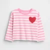 Mix & Match-T-Shirt mit Herztasche für Baby & Kleinkind