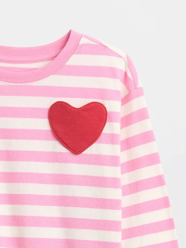 Mix & Match-T-Shirt mit Herztasche für Baby & Kleinkind