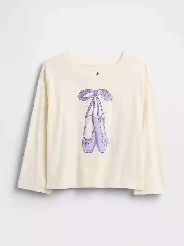 Mix & Match-T-Shirt mit lässigem Aufdruck für Baby & Kleinkind