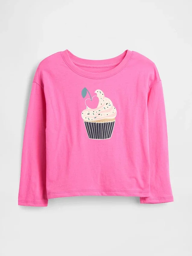 Mix & Match-T-Shirt mit lässigem Aufdruck für Baby & Kleinkind