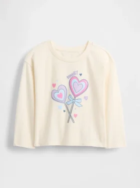 Mix & Match-T-Shirt mit lässigem Aufdruck für Baby & Kleinkind