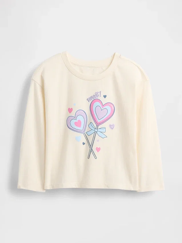 Mix & Match-T-Shirt mit lässigem Aufdruck für Baby & Kleinkind
