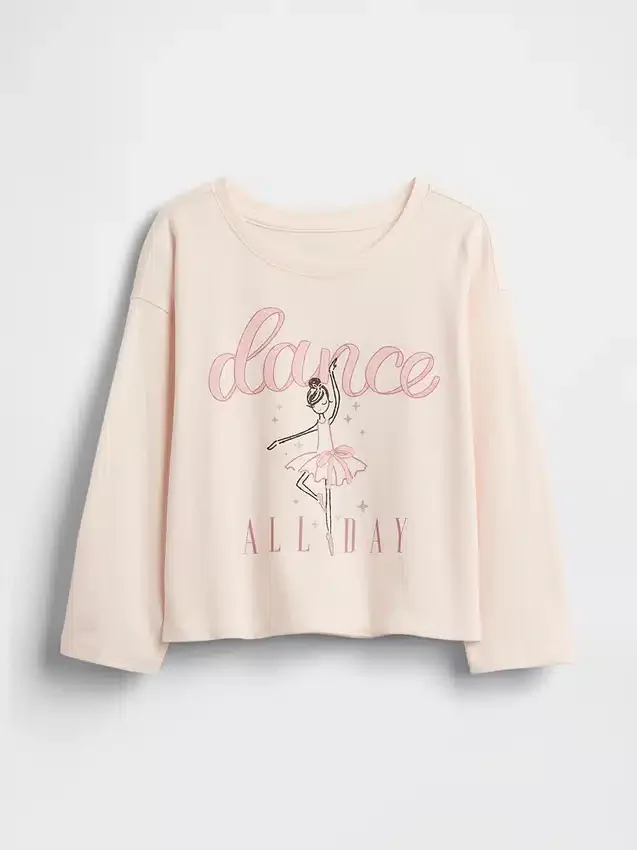Mix & Match-T-Shirt mit lässigem Aufdruck für Baby & Kleinkind