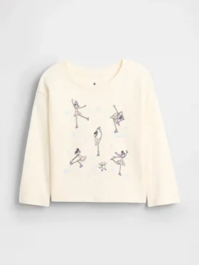 Mix & Match-T-Shirt mit lässigem Aufdruck für Baby & Kleinkind