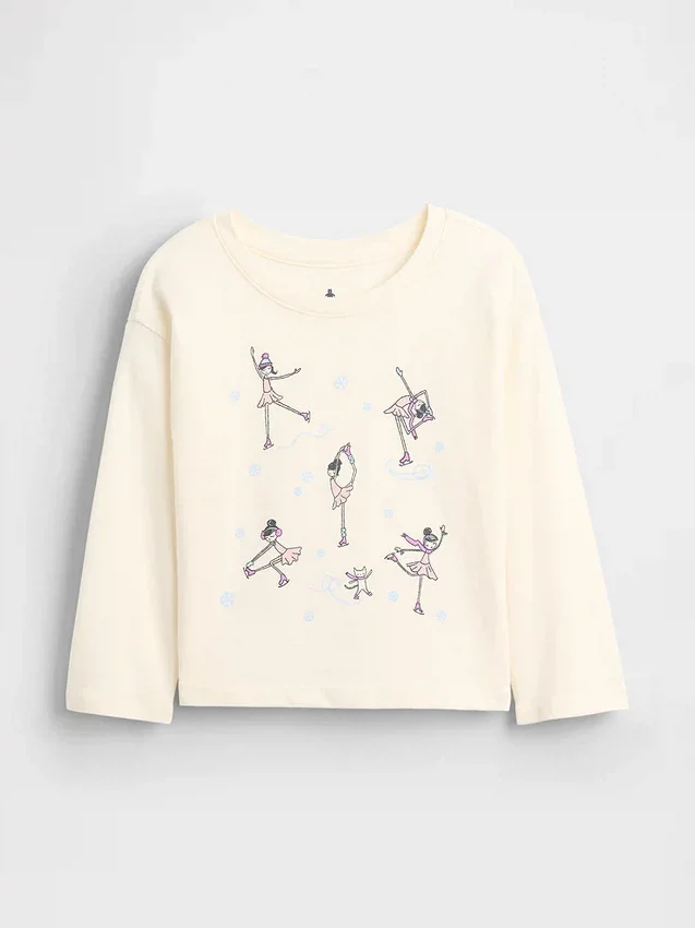 Mix & Match-T-Shirt mit lässigem Aufdruck für Baby & Kleinkind