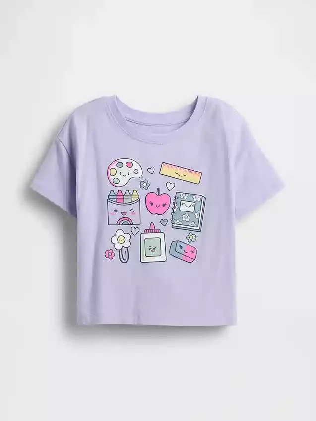 Mix & Match-T-Shirt mit lässigem Aufdruck für Baby & Kleinkind