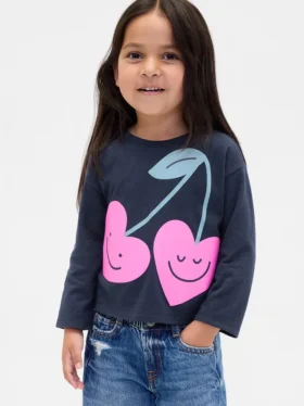 Mix & Match-T-Shirt mit lässigem Aufdruck für Baby & Kleinkind