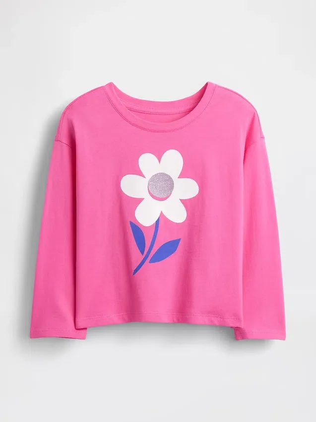 Mix & Match-T-Shirt mit lässigem Aufdruck für Baby & Kleinkind