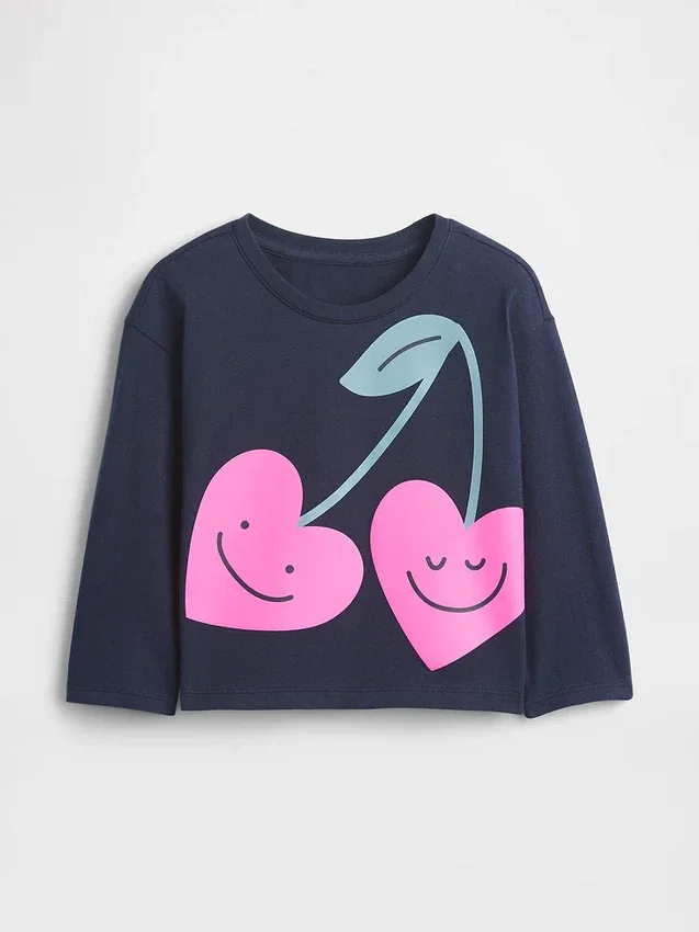 Mix & Match-T-Shirt mit lässigem Aufdruck für Baby & Kleinkind