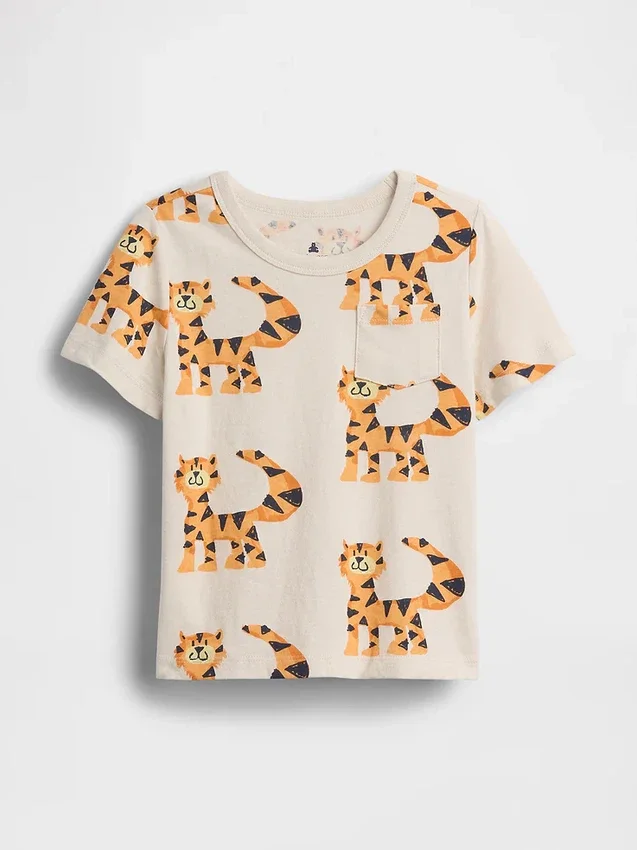 Mix & Match-T-Shirt mit Tasche für Baby & Kleinkind