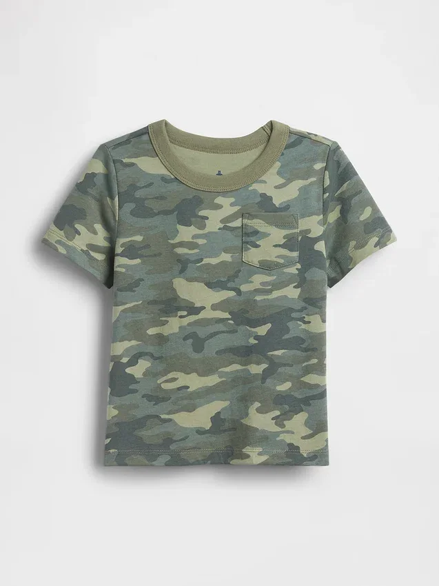 Mix & Match-T-Shirt mit Tasche für Baby & Kleinkind