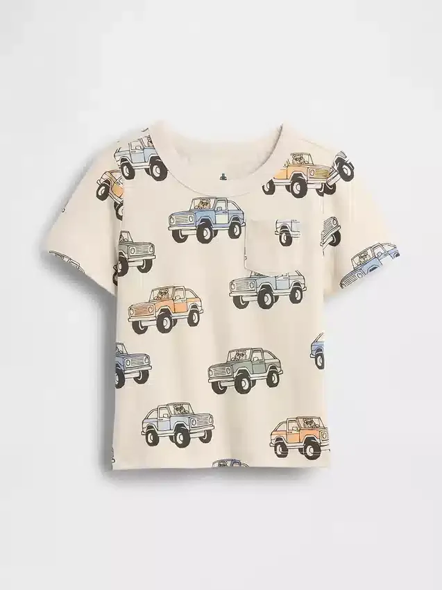 Mix & Match-T-Shirt mit Tasche für Baby & Kleinkind