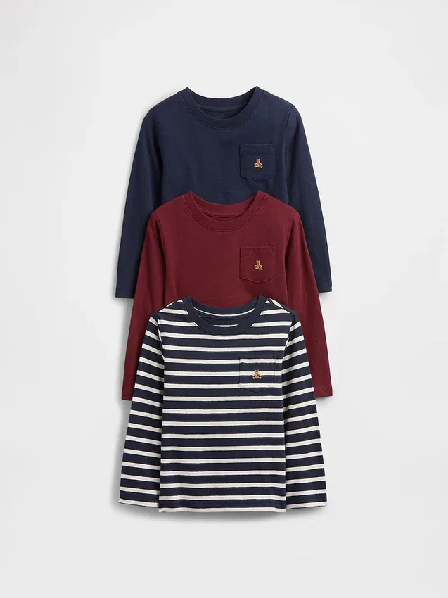 Mix & Match-T-Shirt mit Tasche für Baby & Kleinkind