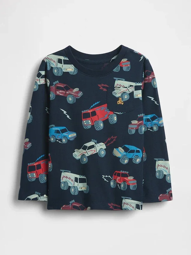 Mix & Match-T-Shirt mit Tasche für Baby & Kleinkind