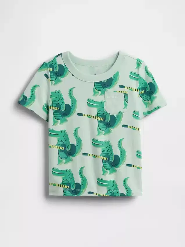Mix & Match-T-Shirt mit Tasche für Baby & Kleinkind