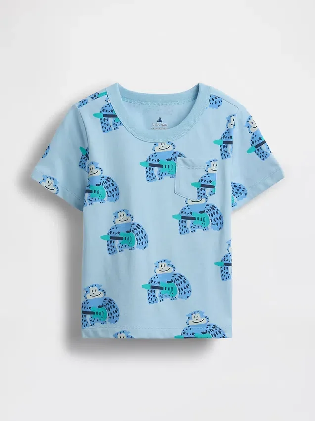 Mix & Match-T-Shirt mit Tasche für Baby & Kleinkind