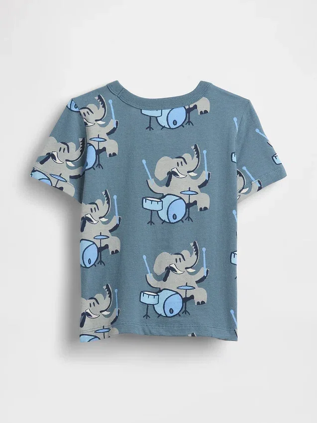 Mix & Match-T-Shirt mit Tasche für Baby & Kleinkind