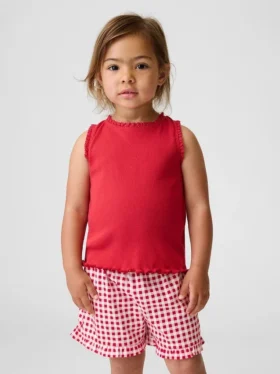 Mix & Match-Trägerhemd aus Rippstrick für Baby & Kleinkind