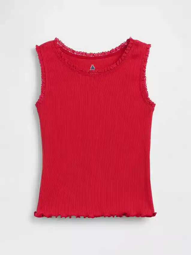 Mix & Match-Trägerhemd aus Rippstrick für Baby & Kleinkind