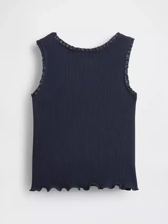 Mix & Match-Trägerhemd aus Rippstrick für Baby & Kleinkind