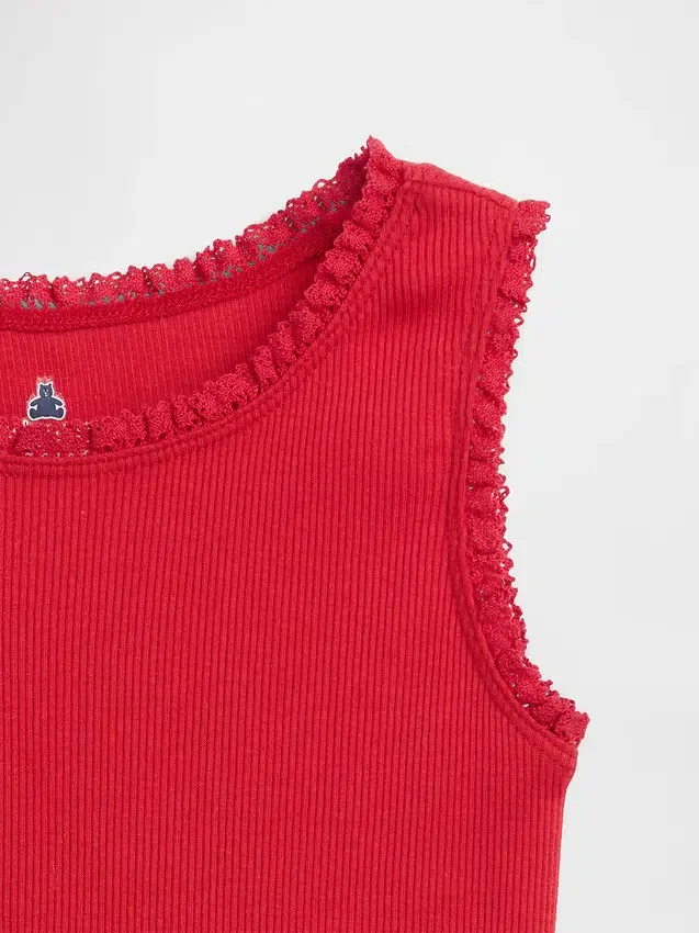 Mix & Match-Trägerhemd aus Rippstrick für Baby & Kleinkind