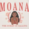 Moana-T-Shirt mit College-Motiv für Kleinkinder