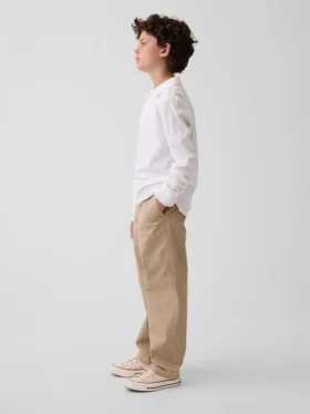 Moderne, locker sitzende Khaki-Hose für Kinder