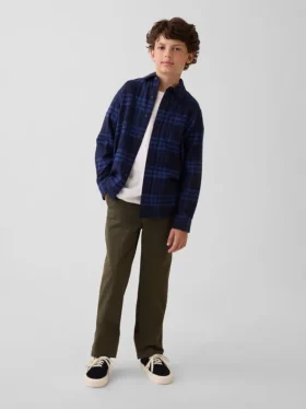 Moderne, locker sitzende Khaki-Hose für Kinder