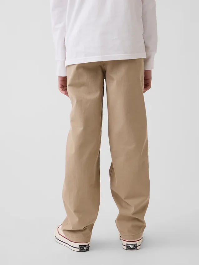 Moderne, locker sitzende Khaki-Hose für Kinder