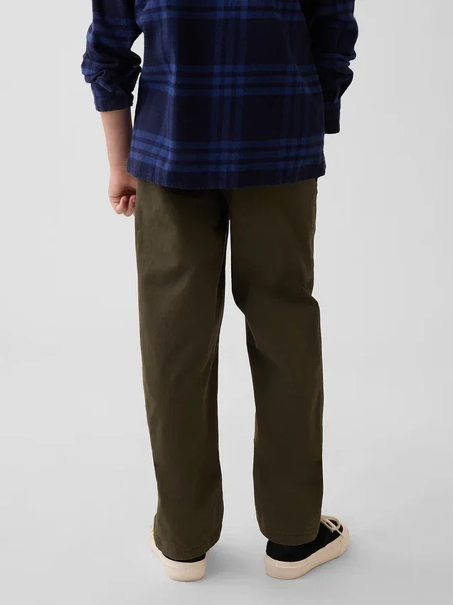 Moderne, locker sitzende Khaki-Hose für Kinder