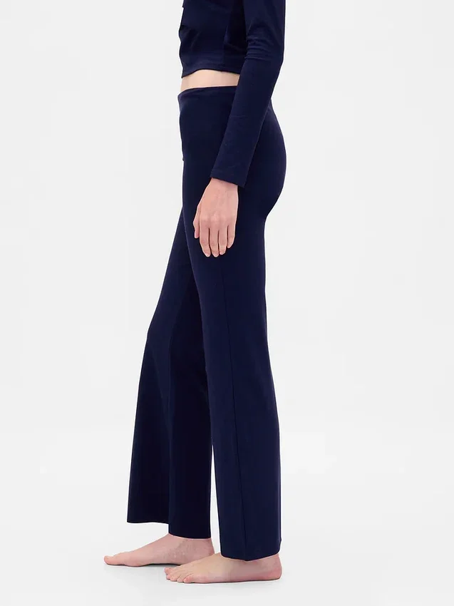 Moderne Pyjama-Leggings mit umgeschlagenem Bund