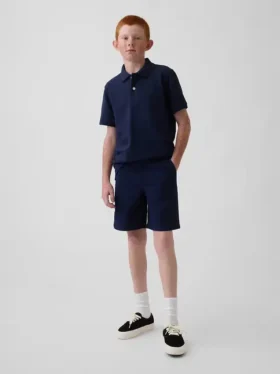 Moderne Uniform-Shorts für Kinder in Khaki