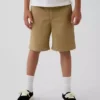 Moderne Uniform-Shorts für Kinder in Khaki
