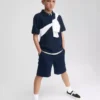 Moderne Uniform-Shorts für Kinder in Khaki