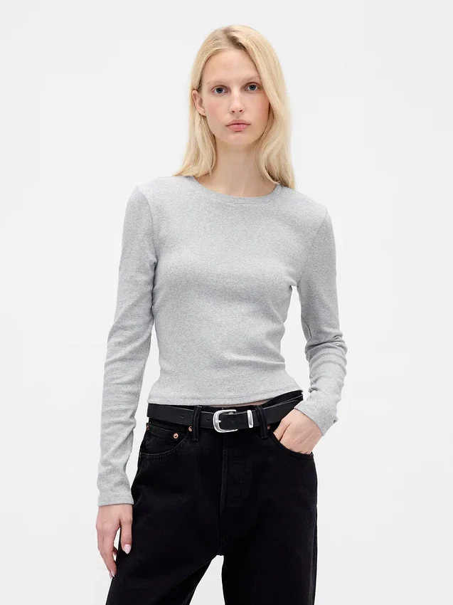 Modernes Crop-T-Shirt