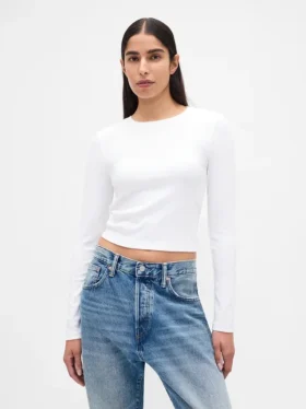 Modernes Crop-T-Shirt